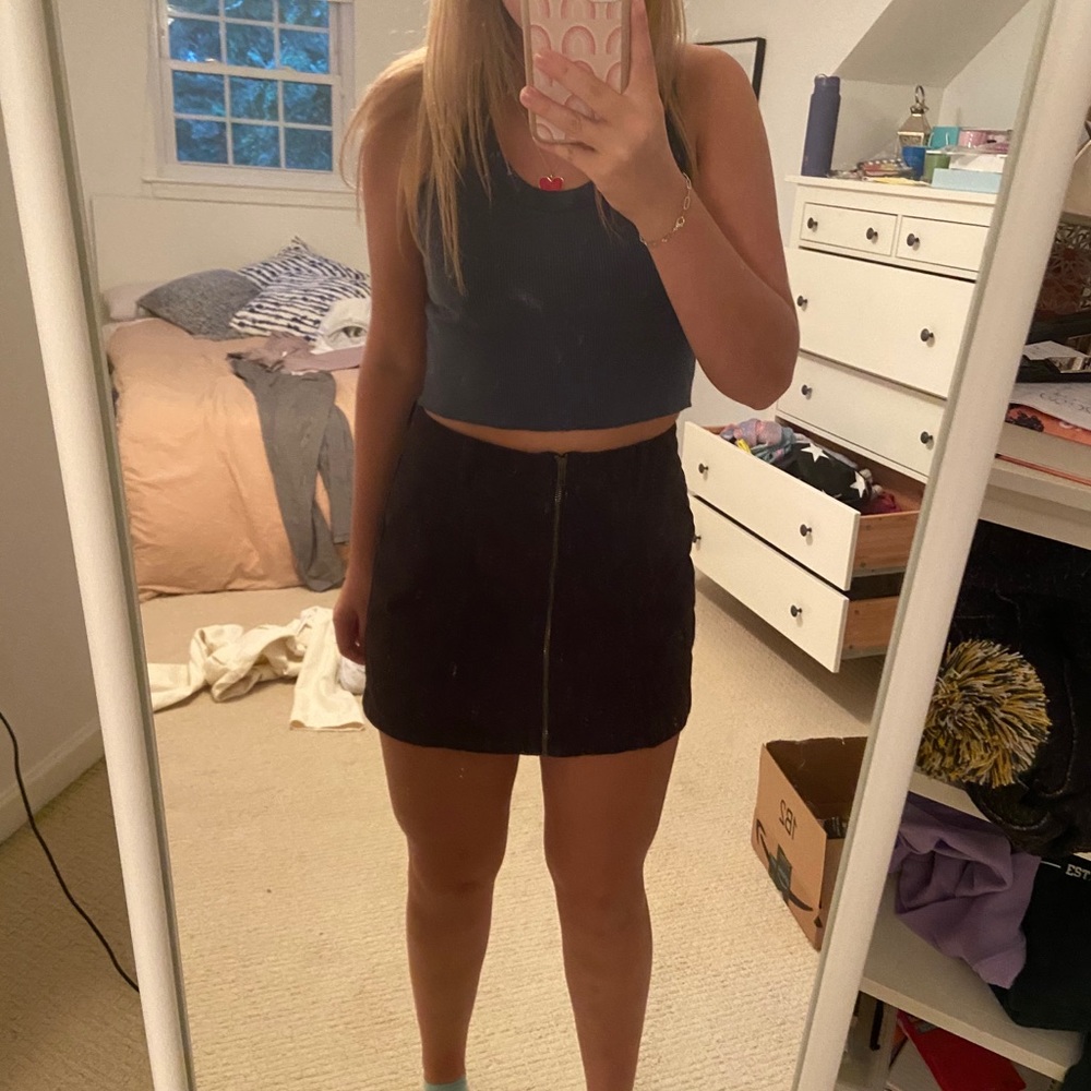 BLACK ZIPPER SKIRT PACSUN - Picture 4 of 4